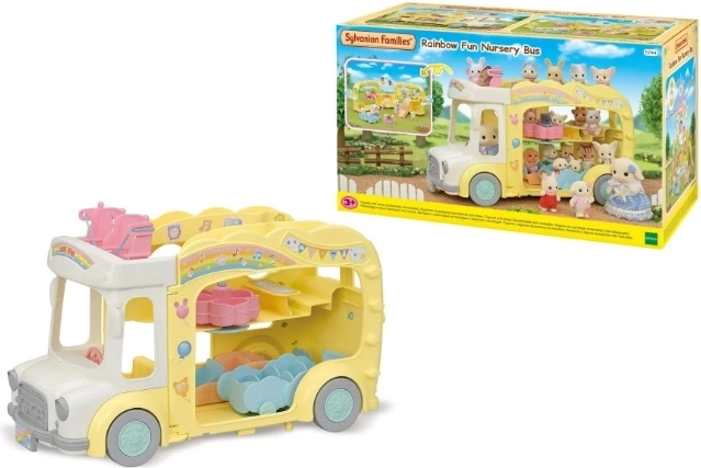 Sylvanian Families dúhový škôlkarsky autobus