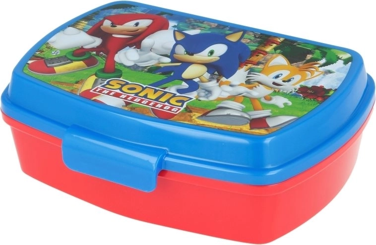Detský desiatový box SONIC modro‑červený 750 ml