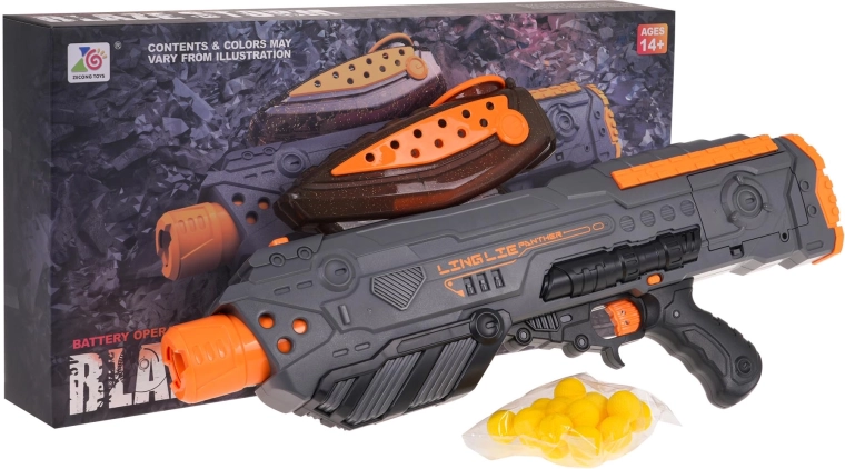 Poloautomatická pištoľ BLAZE STORM na penové guľôčky, sivá