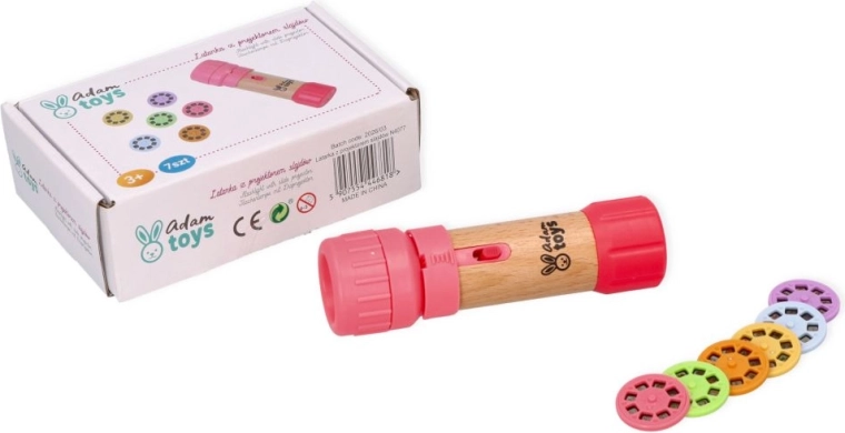 Ružová detská baterka s projektorom Adam Toys