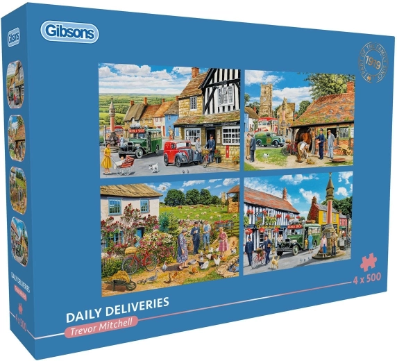 Gibsons puzzle Denné dodávky 4×500 dielikov