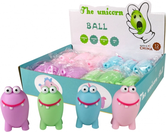 antistresová loptička príšerka so svetlom