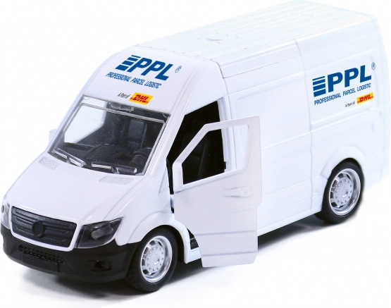 Kovové auto PPL s otváracími dverami