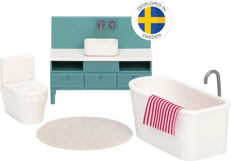 Lundby základná kúpeľňová súprava nábytku do domčeka pre bábiky