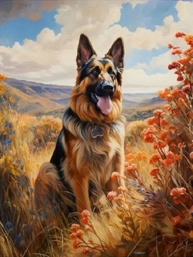 Norimpex maľovanie podľa čísel Ovčiak v horách 40 × 50 cm