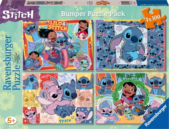 Puzzle Disney Stitch 4x100 dielikov