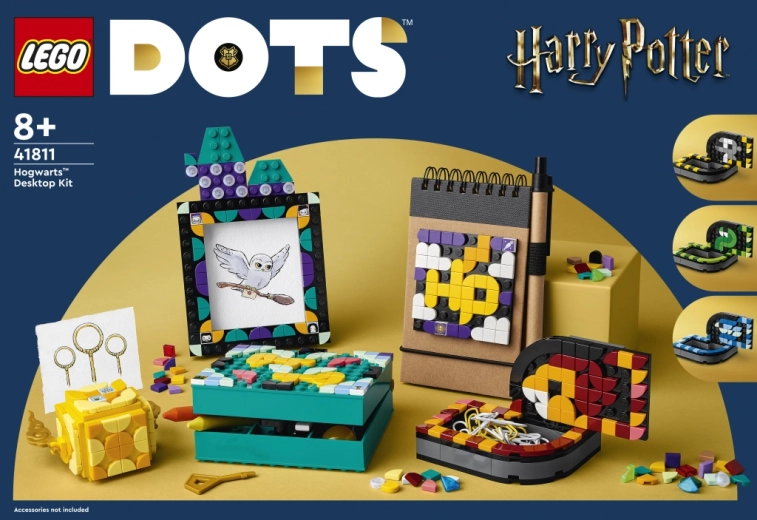 LEGO DOTS doplnky na stôl – HARRY POTTER Rokfort (41811)
