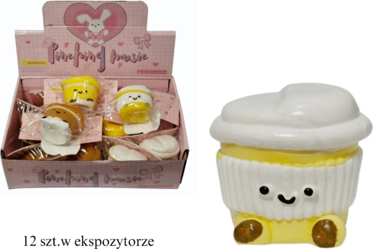 Stláčacia antistresová hračka cupcake – 1 kus