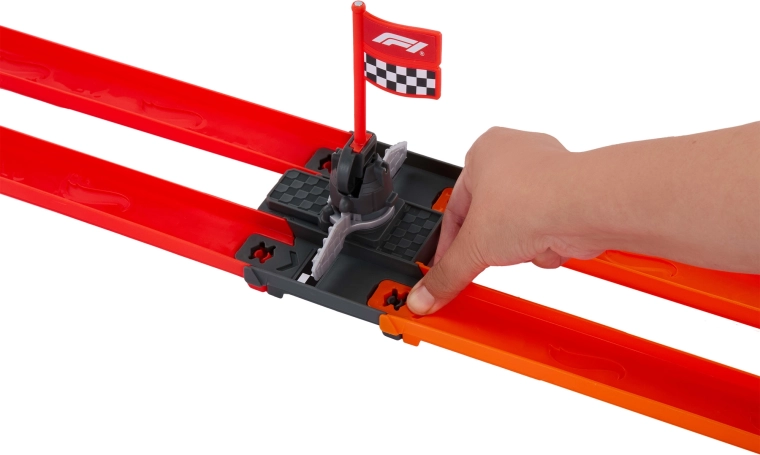 Cieľový modul so šachovnicovou vlajkou