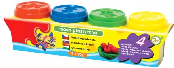 Modelovacia hmota – sada 4 kelímkov (4 farby)