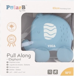 Drevený ťahač slon