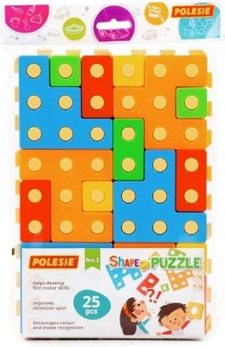 Edukačné puzzle „Zlož puzzle č. 2“ (25 dielikov) vo vrecúšku