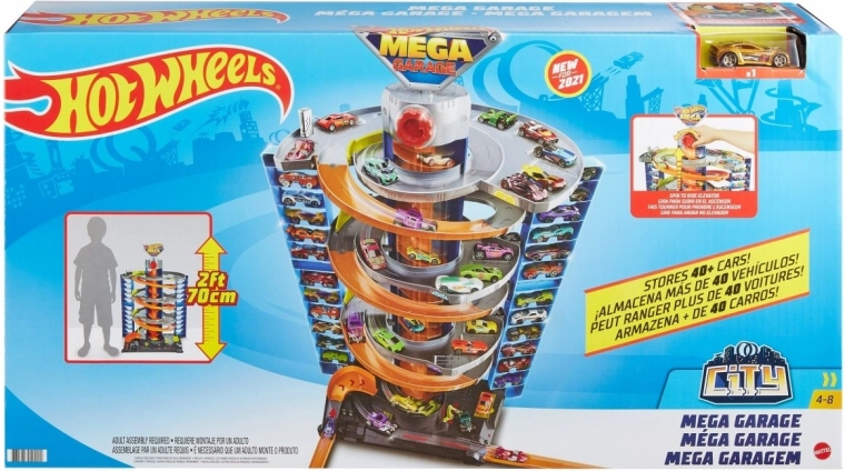 Hot Wheels City skrútený megagaráž