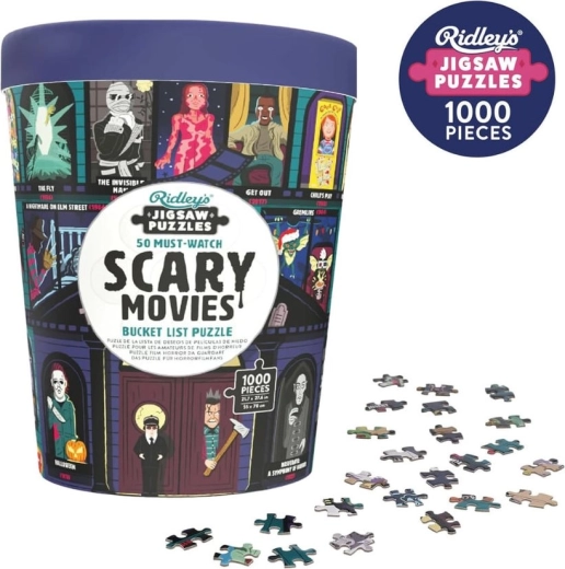 Puzzle RIDLEY’S GAMES Bucket List: 50 strašidelných filmov – 1000 dielikov