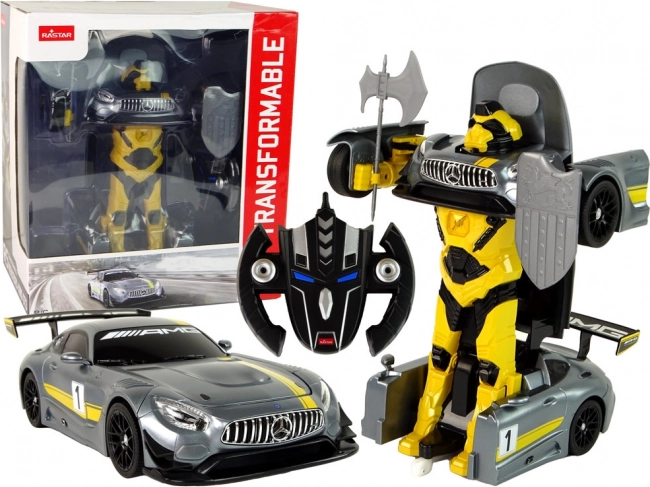 RC auto RASTAR Mercedes-AMG GT3 transformujúci robot 1:14
