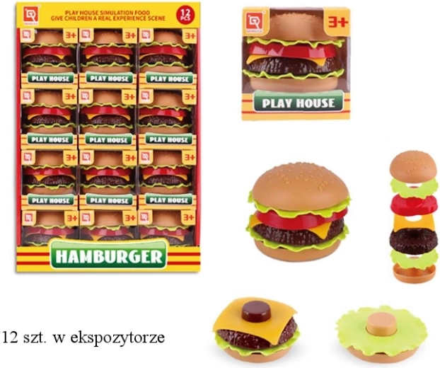 Sada kuchynských hračiek – hamburger pre deti