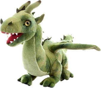 Plyšový zelený drak 36 cm eco‑friendly