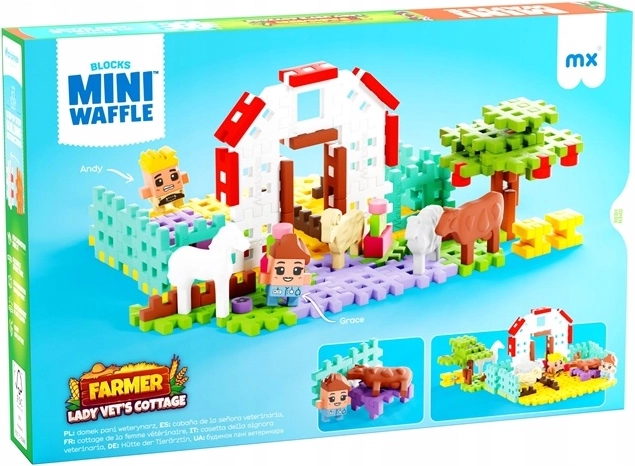Marioinex Mini waffle farmárka Grace – domček veterinárky (100 dielikov)