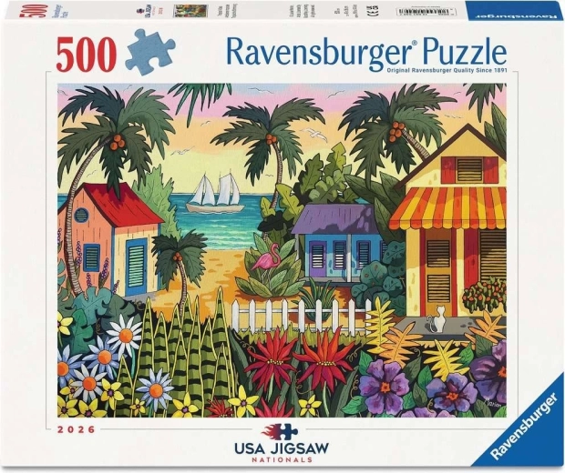 Ravensburger puzzle USA Jigsaw Nationals: tropická atmosféra 500 dielikov