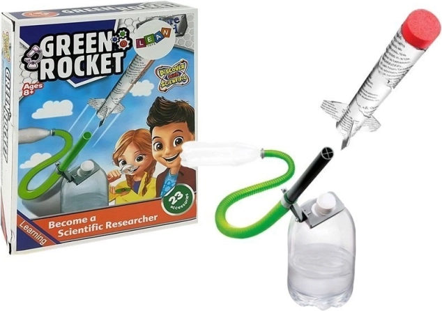 DIY vzdelávacia raketa na stlačený vzduch