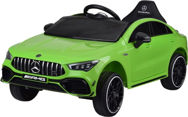 Detské elektrické auto Mercedes AMG CLA 45s s hojdačkovým efektom – Zelená