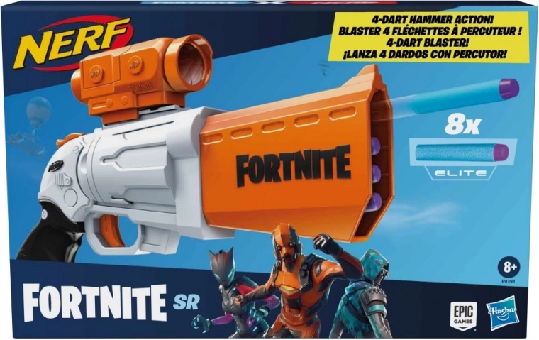 Nerf Fortnite SR – pištoľ s odnímateľným zameriavačom
