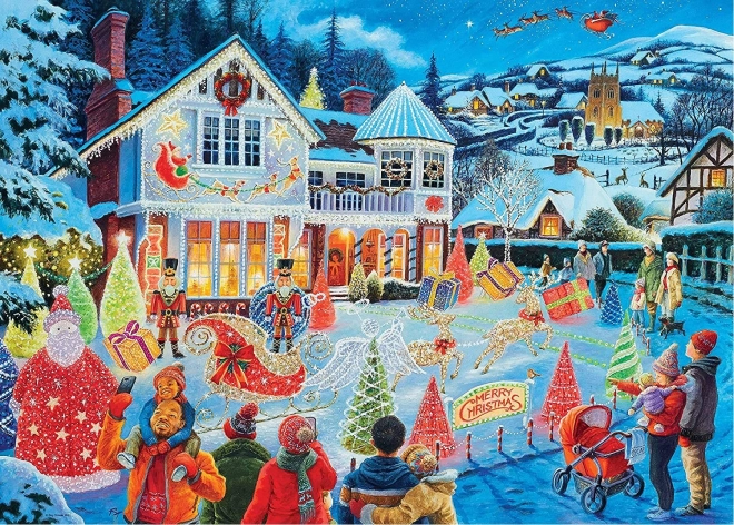 Puzzle 1000 dielikov s vianočným motívom RAVENSBURGER