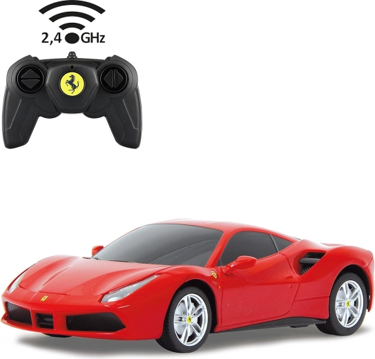 Jamara Ferrari 488 GTB RC auto 1:24 červené, 2,4 GHz – 1 kus