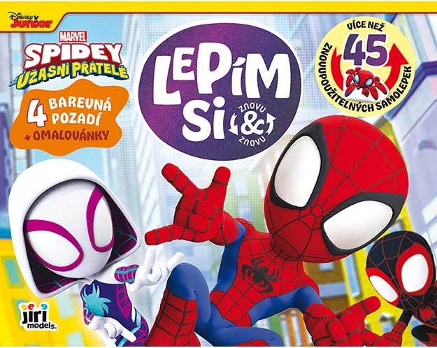 Lepím si znova a znova Spidey – statické nálepky a omaľovánky