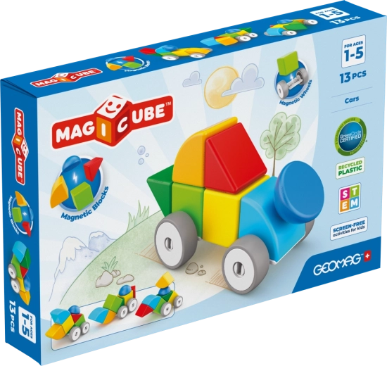 Geomag Magicube auto – magnetická stavebnica 13 dielikov