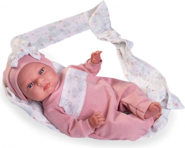 Realistická bábika Môj malý Reborn Tufi s mäkkým telom 33 cm