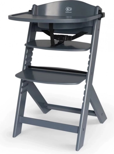 Detská jedálenská stolička Kinderkraft Enock grey