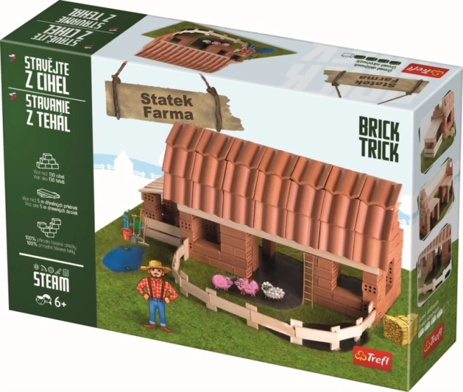 Trefl Brick Trick statok XL – stavebnica zo skutočných tehál