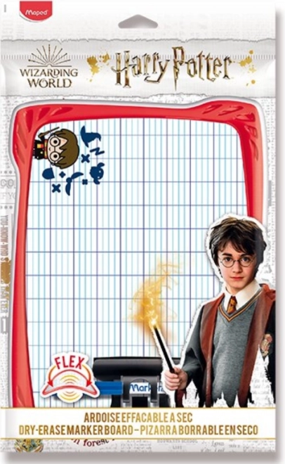 Stierateľná obojstranná tabuľka A4 HARRY POTTER s fixkou