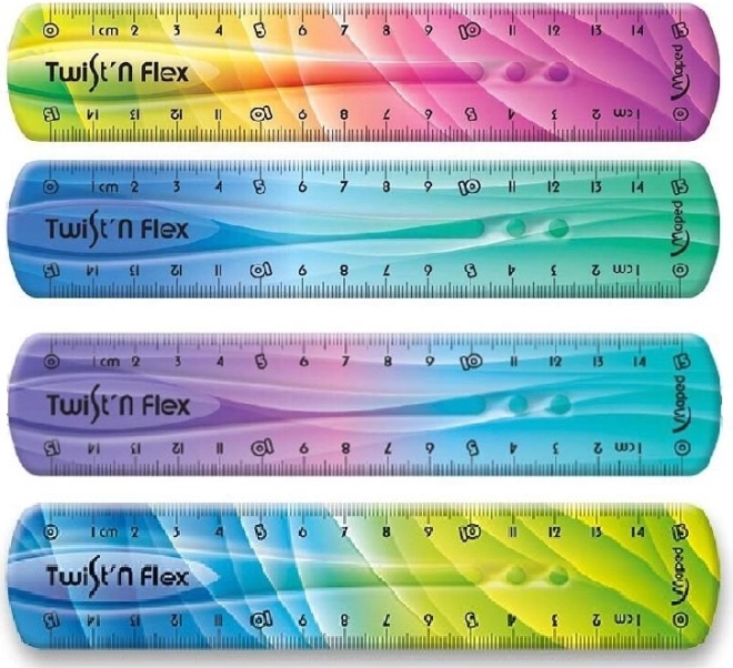 Maped pravítko Twist'n Flex dúhové 15 cm