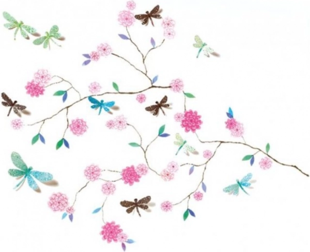 DJECO 3D nálepky vážky