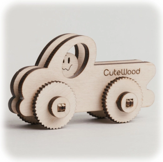 CuteWood drevené 3D puzzle Pick-up