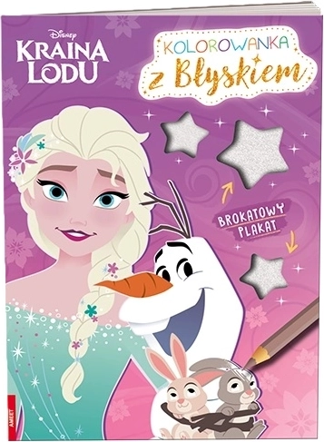 Disney Ľadové kráľovstvo – omaľovánka s trblietavým plagátom