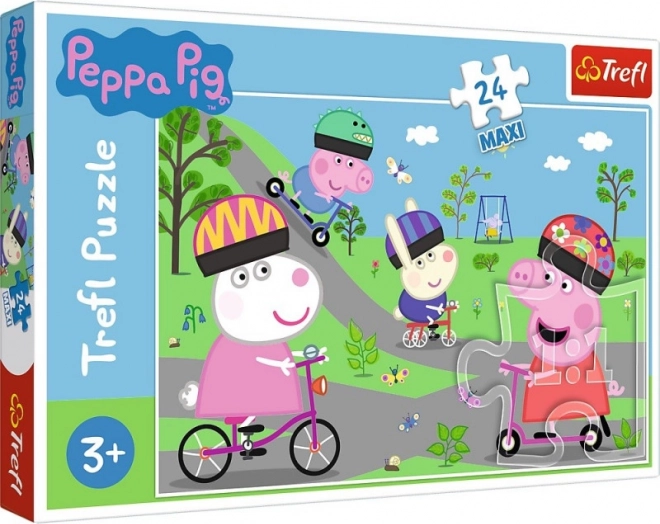 Puzzle MAXI 24 dielov – aktívny deň s PEPPINOU