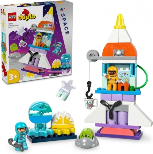 LEGO® DUPLO® 10422 Vesmírne dobrodružstvo s raketoplánom 3v1