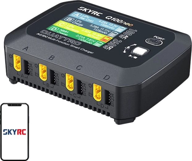 SkyRC Q100neo AC/DC multifunkčná inteligentná nabíjačka pre modelárske batérie