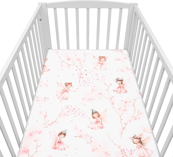 Bavlnená plachta do postieľky NEW BABY Víly 120×60 cm