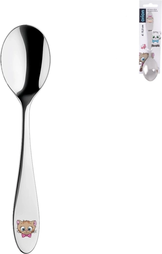 Detská nerezová lyžička Mačičky