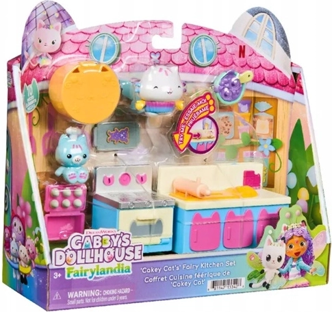 Spin Master Gabby’s Dollhouse čarovná sada kuchyne a kúpeľne