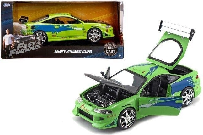 kovový model auta jada toys mitsubishi eclipse 1995 rýchlo a zbesilo 1:24
