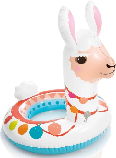 Roztomilý kruh lama pre stabilné hranie vo vode