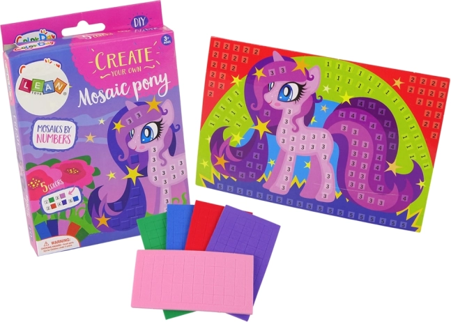 Mozaiková skladačka Pony pre deti