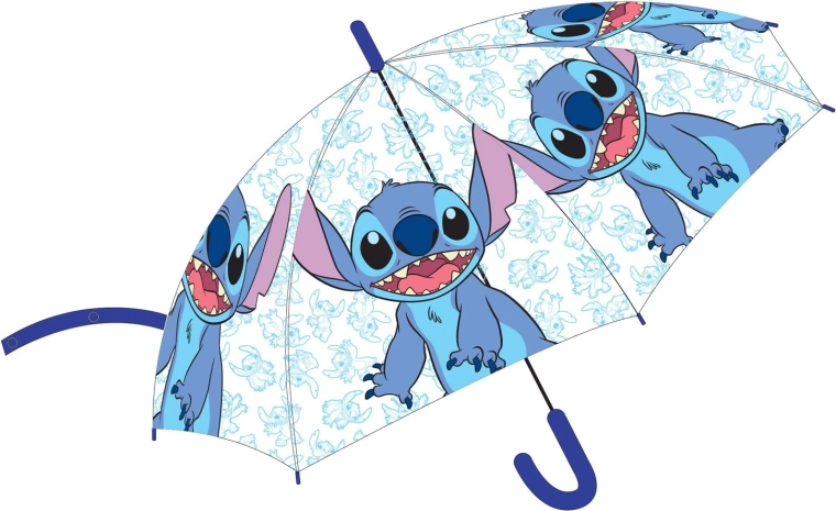 Disney Stitch priehľadný dáždnik 74 cm