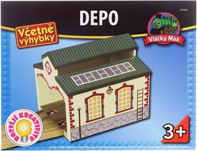 Drevené depo Maxim pre dve lokomotívy