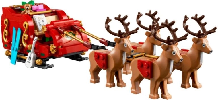 Detailné červené sane so zlatými akcentmi